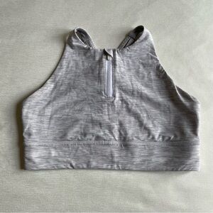 Lululemon Gray High-Neck Sports Bra